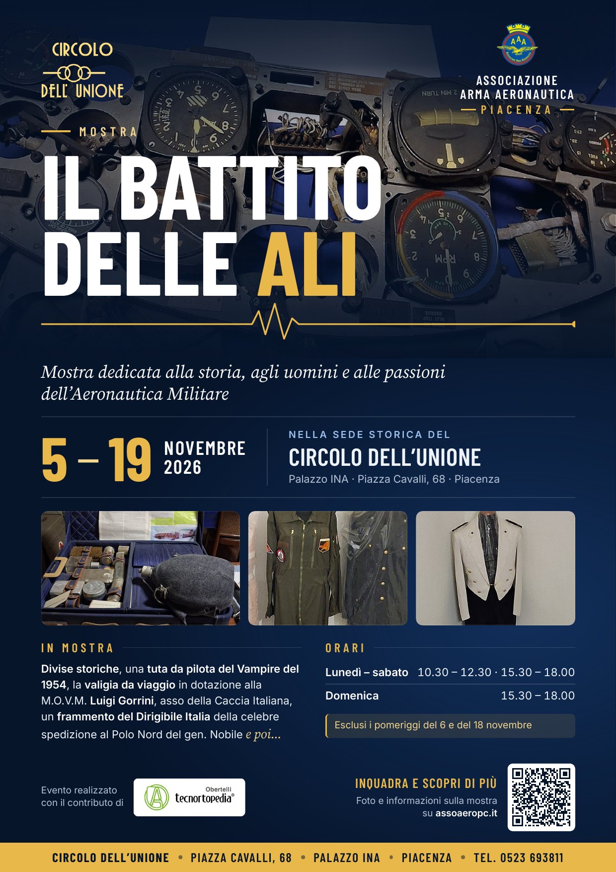 Locandina: «Il battito delle ali»: la mostra al Circolo dell'Unione
